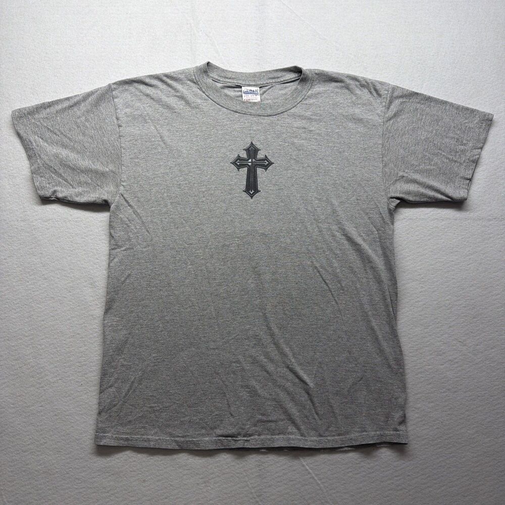Vintage Y2K Jesus West Coast Chopper Parody Gray T-Shirt Heaven - Men’s Large